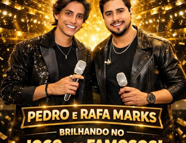 Do palco ao Jogo dos Famosos: Pedro e Rafa Marks ampliam visibilidade no Brasil