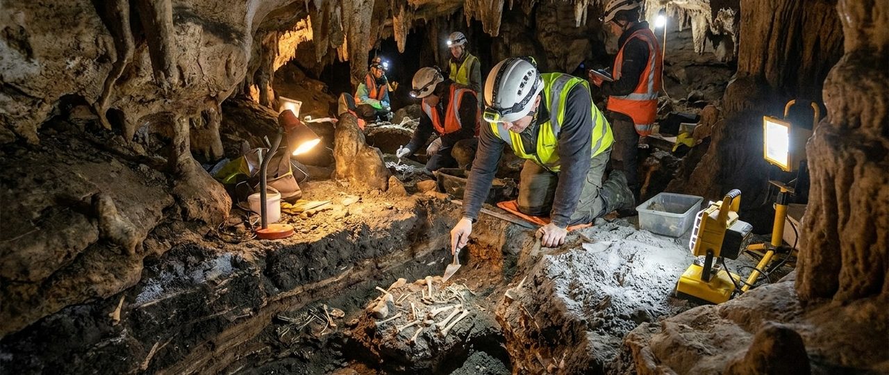 Investigadores encontram pistas de um passado remoto em caverna de ilha, datadas de 1 milhão de anos atrás