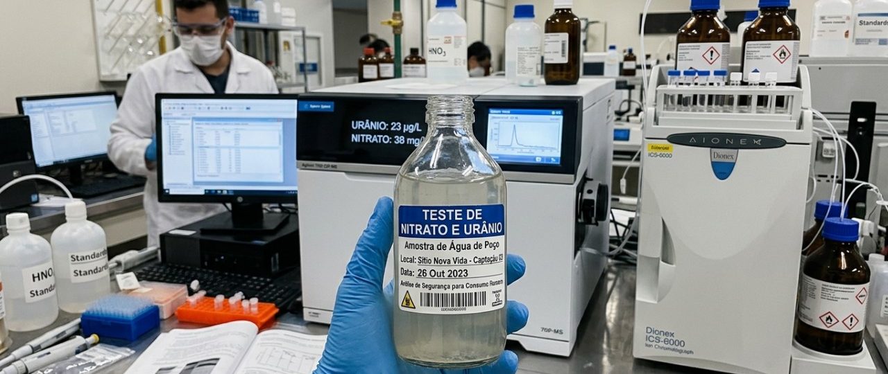 Pesquisa revela que a combinação de nitrato e urânio na água potável agrava a contaminação, tornando-a mais difícil de detectar.