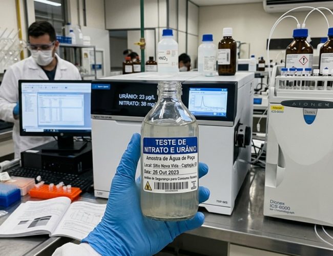 Pesquisa revela que a combinação de nitrato e urânio na água potável agrava a contaminação, tornando-a mais difícil de detectar.