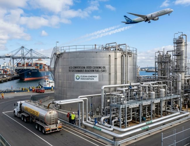Sagunto se destaca como referência em biocombustíveis após investimento de 20 milhões de euros, transformando óleo de cozinha em combustível para aeronaves
