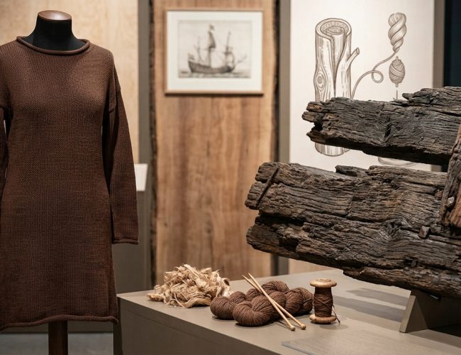 Vestido deslumbrante é criado a partir de relíquias de naufrágio de 300 anos na Finlândia