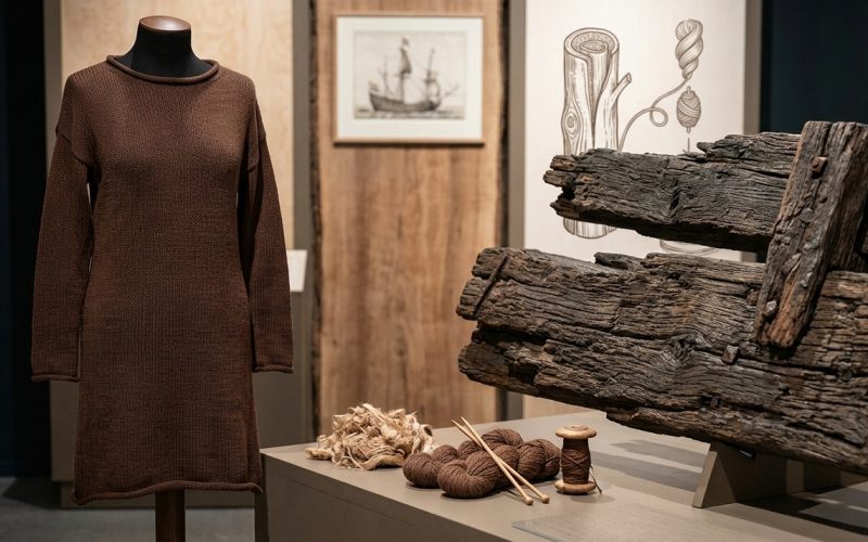 Vestido deslumbrante é criado a partir de relíquias de naufrágio de 300 anos na Finlândia