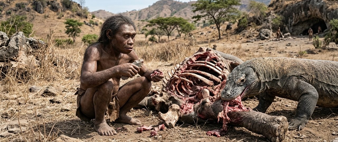 Mistério dos “hobbits” da ilha de Flores: de caçadores a consumidores de carcaças de dragões?
