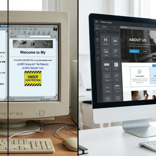 Da Era dos GIFs à Criação de Sites: A Evolução da Publicação Online em Apenas Alguns Cliques