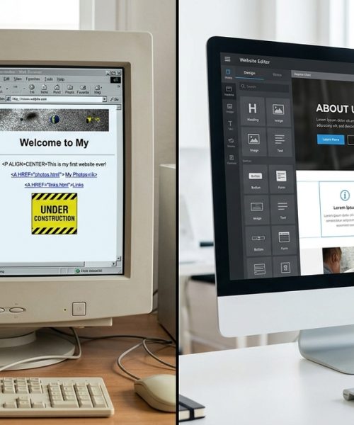 Da Era dos GIFs à Criação de Sites: A Evolução da Publicação Online em Apenas Alguns Cliques