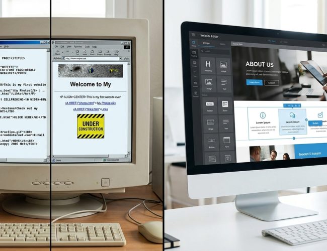 Da Era dos GIFs à Criação de Sites: A Evolução da Publicação Online em Apenas Alguns Cliques