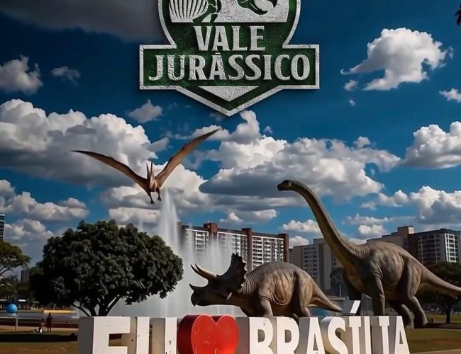 Brasília se prepara para receber um parque temático de dinossauros no Parque da Cidade