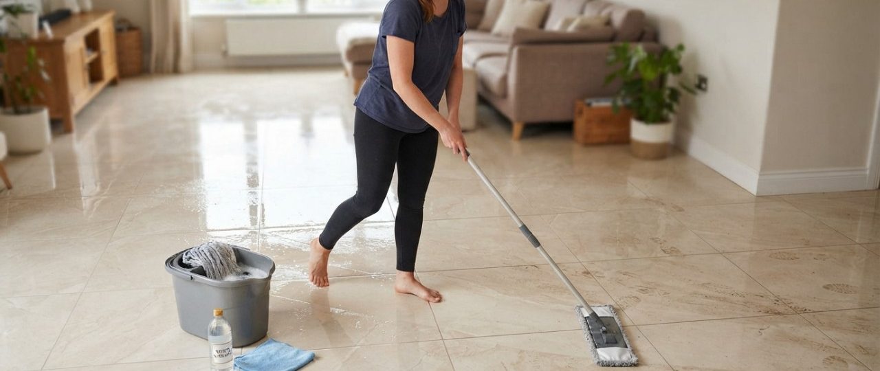 Por que recomendam adicionar vinagre à água para limpar o chão?