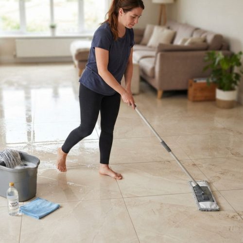 Por que recomendam adicionar vinagre à água para limpar o chão?