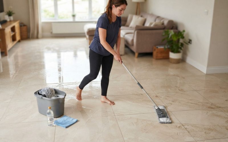Por que recomendam adicionar vinagre à água para limpar o chão?