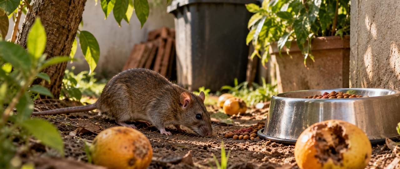 Ratos retornam ao quintal: como água, ração e frutas caídas atraem os visitantes indesejados sem que o proprietário perceba