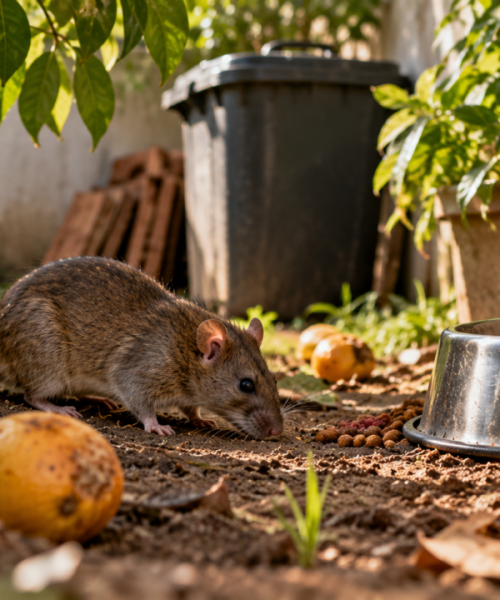 Ratos retornam ao quintal: como água, ração e frutas caídas atraem os visitantes indesejados sem que o proprietário perceba